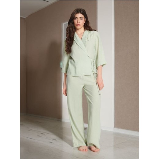 Sinsay - Piżama dwuczęściowa - zielony ze sklepu Sinsay w kategorii Piżamy damskie - zdjęcie 173304393