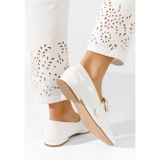 Białe baleriny damskie Twisha Zapatos 40 promocja Zapatos