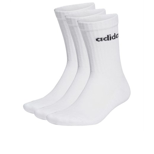 Skarpety adidas Sportswear Linear Crew Cushioned Socks 3 Pairs HT3455 - białe ze sklepu streetstyle24.pl w kategorii Skarpetki męskie - zdjęcie 173307560