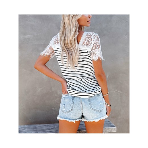 LA Angels Koszulka w kolorze kremowo-czarnym La Angels XL okazja Limango Polska