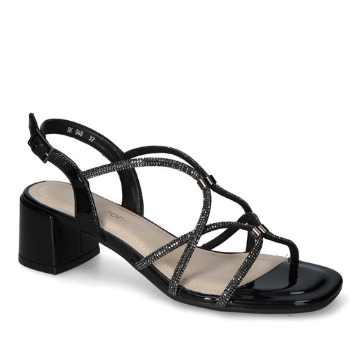 Sandały Sergio Leone SK048 Czarny ze sklepu Arturo-obuwie w kategorii Sandały damskie - zdjęcie 173308520