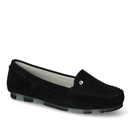 Mokasyny Filippo DP2037/24BK Czarne zamsz ze sklepu Arturo-obuwie w kategorii Mokasyny damskie - zdjęcie 173308552