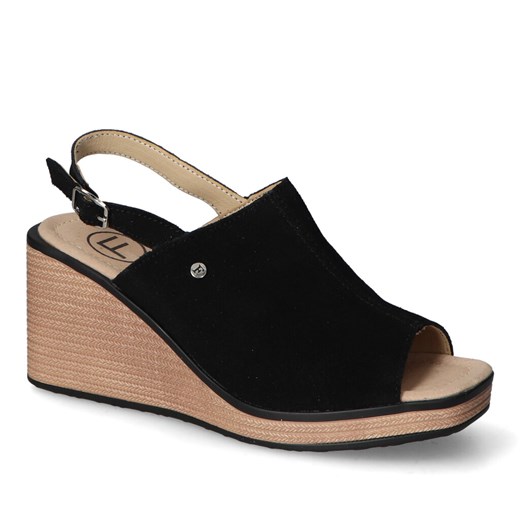 Sandały Filippo DS6027/24BK Czarne zamsz ze sklepu Arturo-obuwie w kategorii Sandały damskie - zdjęcie 173308582