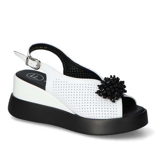 Sandały Filippo DS6076/24WH Białe lico ze sklepu Arturo-obuwie w kategorii Sandały damskie - zdjęcie 173308612