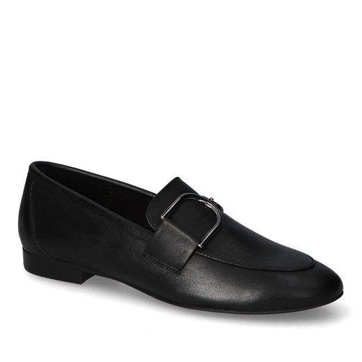 Mokasyny Nessi 24605 Czarne 1 lico ze sklepu Arturo-obuwie w kategorii Mokasyny damskie - zdjęcie 173309090