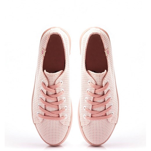 Różowe Trampki Pink Sneakers Vivian born2be-pl  róże