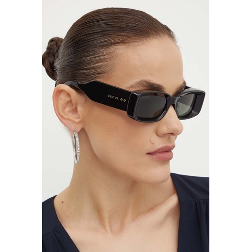 Gucci okulary przeciwsłoneczne damskie kolor czarny GG1528S Gucci 53 ANSWEAR.com