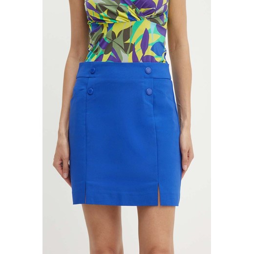Morgan spódnica JEON kolor niebieski mini prosta ze sklepu ANSWEAR.com w kategorii Spódnice - zdjęcie 173310262