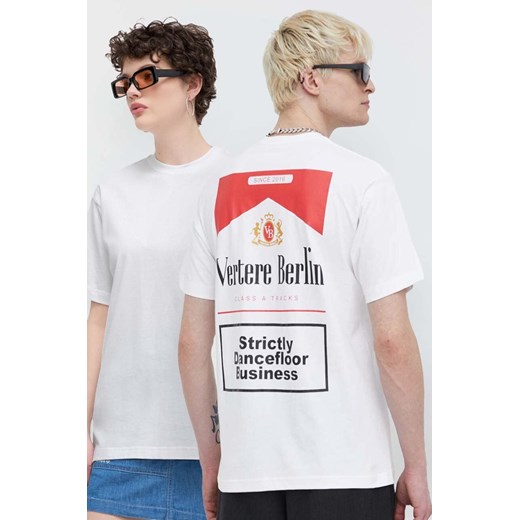 Vertere Berlin t-shirt bawełniany kolor biały z nadrukiem VER T194 ze sklepu ANSWEAR.com w kategorii T-shirty męskie - zdjęcie 173310322