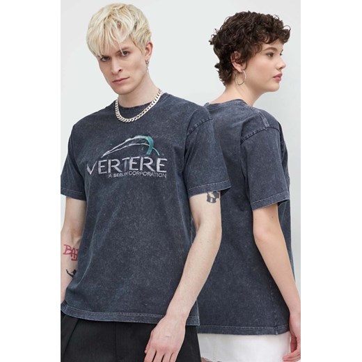 Vertere Berlin t-shirt bawełniany CORPORATE kolor szary z aplikacją VER T235 ze sklepu ANSWEAR.com w kategorii T-shirty męskie - zdjęcie 173310343
