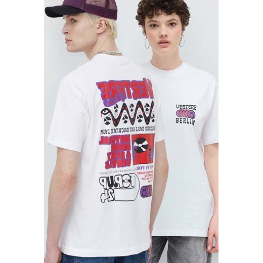 Vertere Berlin t-shirt bawełniany kolor biały z nadrukiem VER T225 Vertere Berlin M ANSWEAR.com