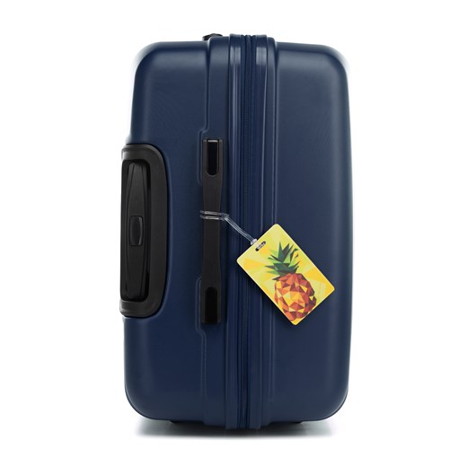 Duża walizka z ABS - u z identyfikatorem granatowa WITTCHEN