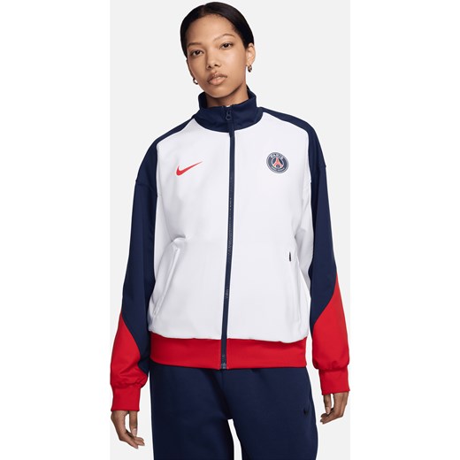 Damska kurtka piłkarska Nike Dri-FIT Paris Saint-Germain Strike - Biel ze sklepu Nike poland w kategorii Kurtki damskie - zdjęcie 173311211