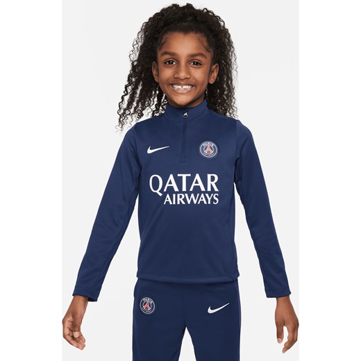 Treningowa koszulka piłkarska dla małych dzieci Nike Paris Saint-Germain Academy Pro - Niebieski ze sklepu Nike poland w kategorii T-shirty chłopięce - zdjęcie 173311213