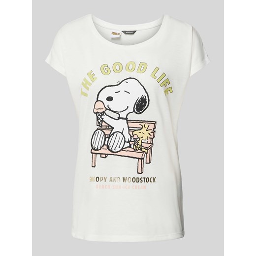 T-shirt z nadrukowanym motywem ze sklepu Peek&Cloppenburg  w kategorii Bluzki damskie - zdjęcie 173311314