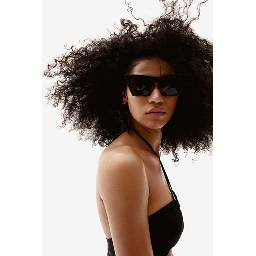 H & M - Okulary przeciwsłoneczne typu „kocie oczy" - Brązowy ze sklepu H&M w kategorii Okulary przeciwsłoneczne damskie - zdjęcie 173311711