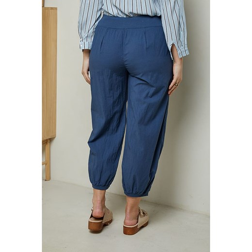 Curvy Lady Spodnie w kolorze granatowym Curvy Lady 44/46 okazyjna cena Limango Polska