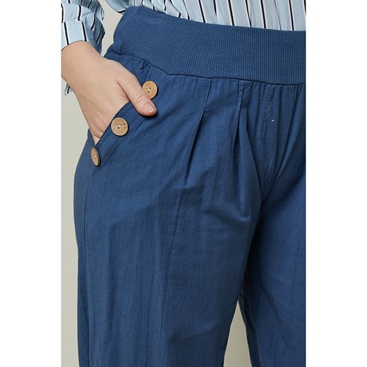 Curvy Lady Spodnie w kolorze granatowym Curvy Lady 44/46 okazyjna cena Limango Polska
