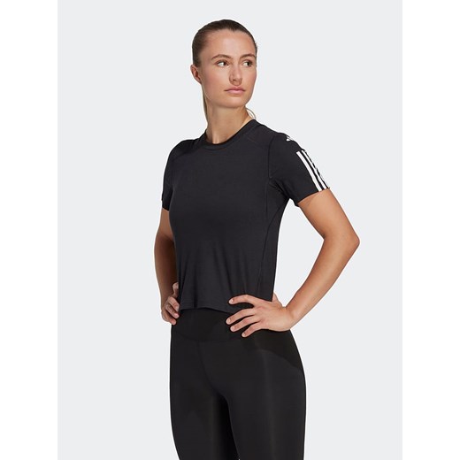 adidas Koszulka sportowa w kolorze czarnym ze sklepu Limango Polska w kategorii Bluzki damskie - zdjęcie 173313064