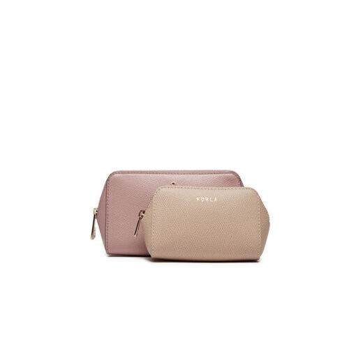 Furla Zestaw kosmetyczek Camelia M Cosmetic Case Set WE00453-ARE000-2720S-1007 Różowy ze sklepu MODIVO w kategorii Kosmetyczki - zdjęcie 173316491