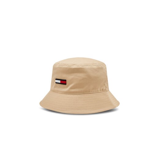 Tommy Jeans Kapelusz Tjm Elongated Flag Bucket Hat AM0AM11697 Beżowy ze sklepu MODIVO w kategorii Kapelusze męskie - zdjęcie 173316721