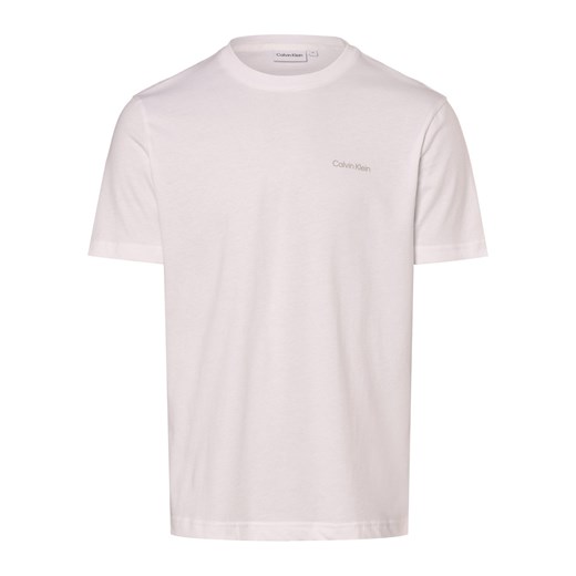 Calvin Klein Koszulka męska Mężczyźni Bawełna biały nadruk ze sklepu vangraaf w kategorii T-shirty męskie - zdjęcie 173316940