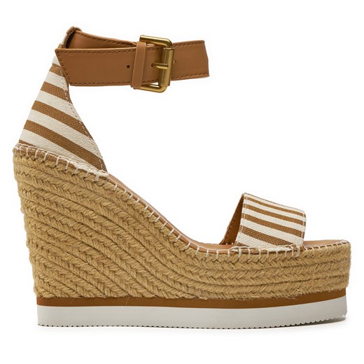 Espadryle See By Chloé SB26152E Brązowy ze sklepu eobuwie.pl w kategorii Sandały damskie - zdjęcie 173317340