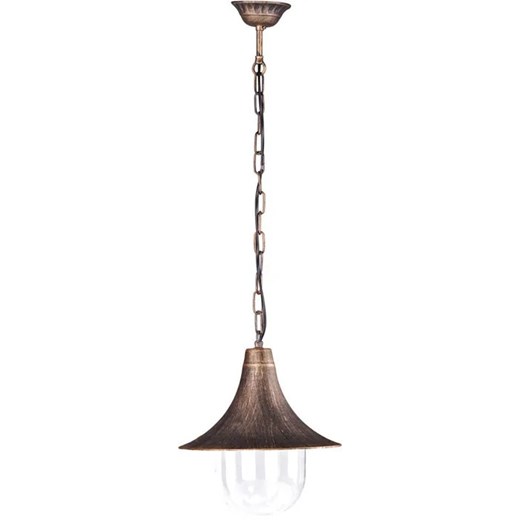 Czarno-złota zewnętrzna lampa wisząca - 3X S317 C5-P41 ze sklepu Edinos.pl w kategorii Oświetlenie ogrodowe - zdjęcie 173318954