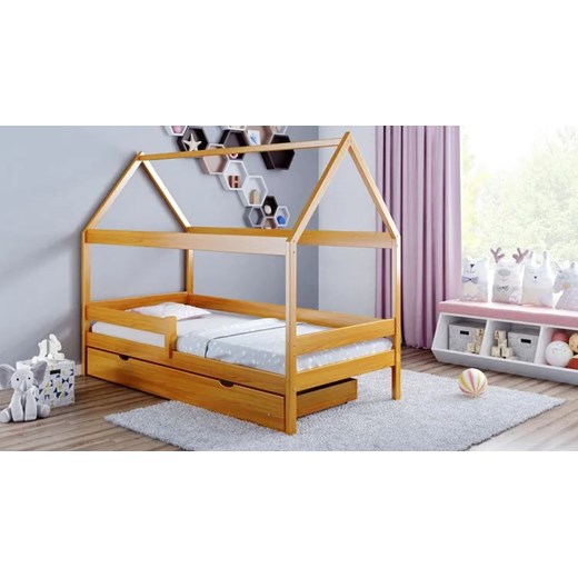 Skandynawskie łóżko dziecięce z szufladą, olcha - Petit 4X 180x90 cm Elior One Size Edinos.pl