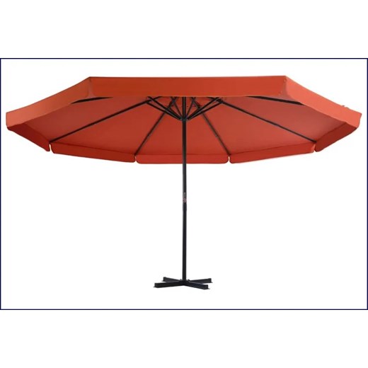 Okrągły parasol ogrodowy w kolorze terakoty - Glider Elior One Size Edinos.pl
