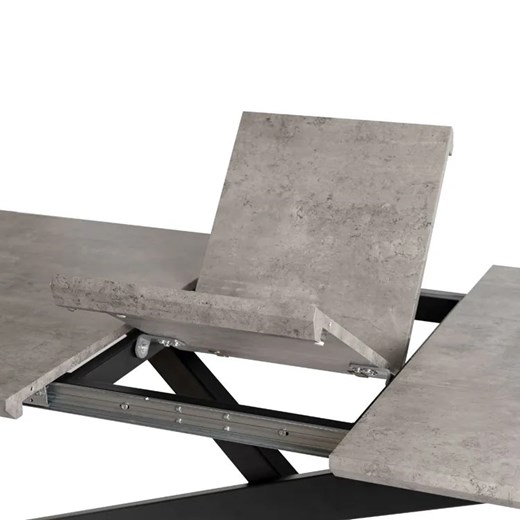 Rozkładany stół z nogami w kształcie X beton - Hraso Elior One Size Edinos.pl
