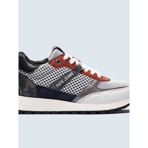 Pepe Jeans FOOTWEAR Skórzane sneakersy ze wzorem ze sklepu Limango Polska w kategorii Buty sportowe damskie - zdjęcie 173320630