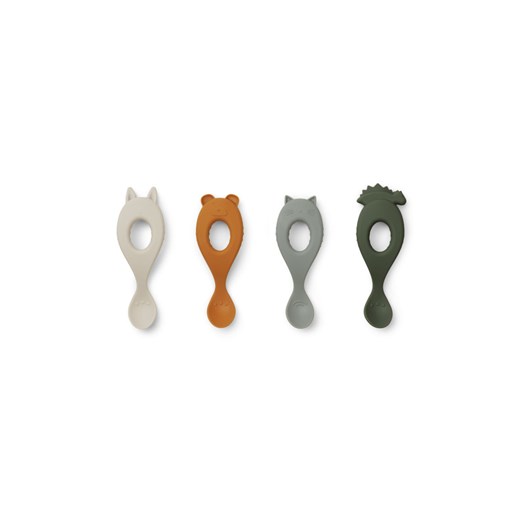 H & M - 4-pack silicone spoons - Zielony H & M One Size H&M