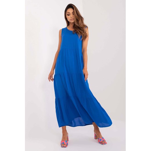 Sukienka SUBLEVEL niebieska maxi 