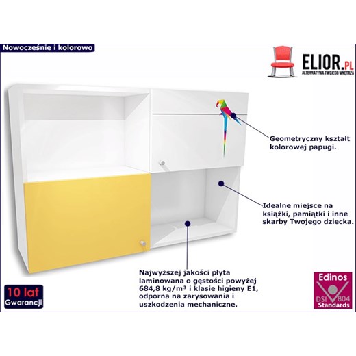 Dziecięca szafka wisząca Elif 17X - 3 kolory Elior One Size Edinos.pl
