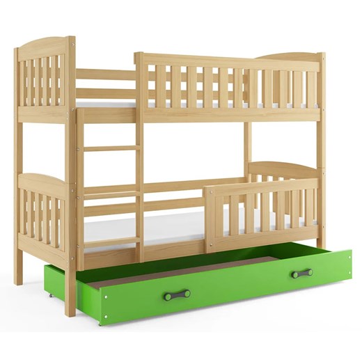 Piętrowe łóżko dla dzieci z materacami 80x190 - Celinda 2X Elior One Size Edinos.pl