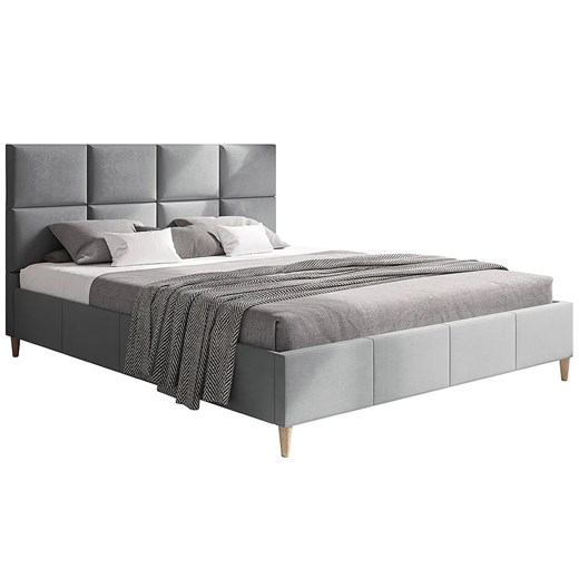 Dwuosobowe łóżko z zagłówkiem 180x200 Bennet - 36 kolorów ze sklepu Edinos.pl w kategorii Łóżka i materace - zdjęcie 173323020