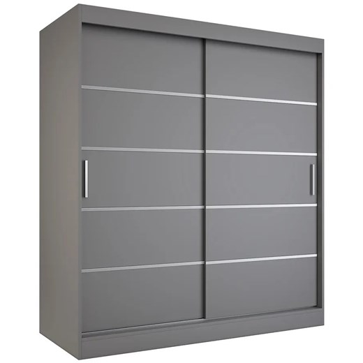 Szafa przesuwna antracyt 180 cm - Bohosa 5X ze sklepu Edinos.pl w kategorii Szafy - zdjęcie 173323404