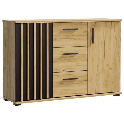 Komoda z lamelami 120 cm - Igiz 5X ze sklepu Edinos.pl w kategorii Komody - zdjęcie 173323463