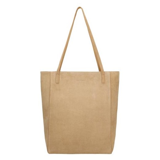 Wojas Duża Beżowa Torebka Damska Shopper Bag ze sklepu Wojas w kategorii Torby Shopper bag - zdjęcie 173324340