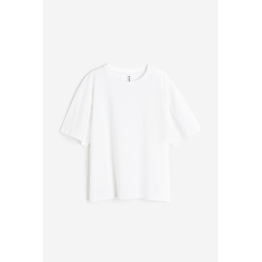 H & M - Pudełkowy T-shirt - Biały H & M M H&M