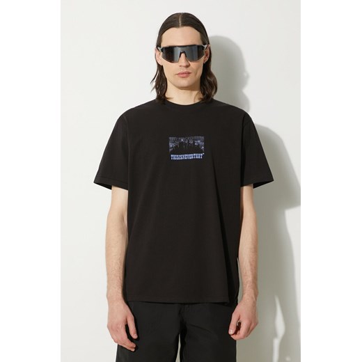 thisisneverthat t-shirt bawełniany Nightmare Tee męski kolor czarny z nadrukiem TN241TTSST16 ze sklepu PRM w kategorii T-shirty męskie - zdjęcie 173325181