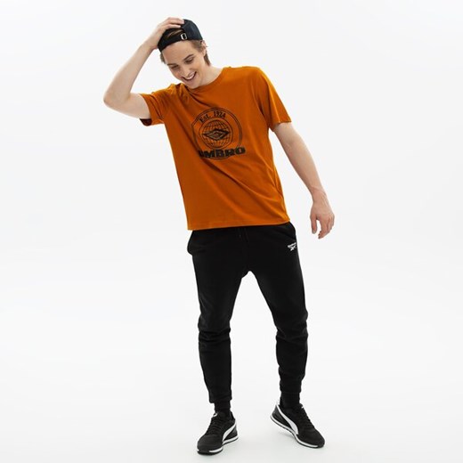 T-shirt męski Umbro pomarańczowa w stylu młodzieżowym 