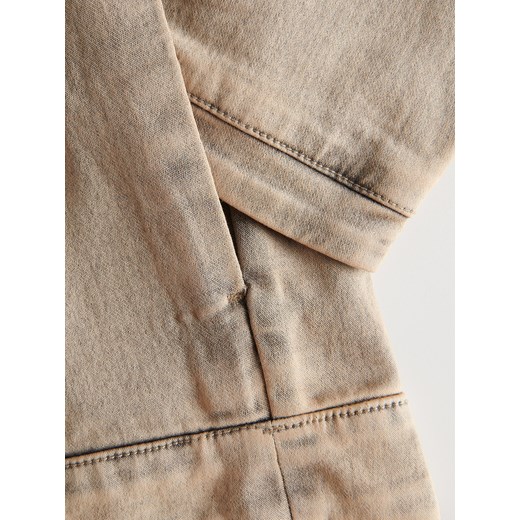 Reserved - Bluza z efektem sprania - beżowy Reserved M Reserved