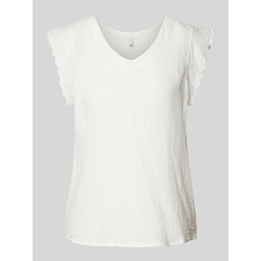 Bluzka w jednolitym kolorze model ‘THYRA’ ze sklepu Peek&Cloppenburg  w kategorii Bluzki damskie - zdjęcie 173329821