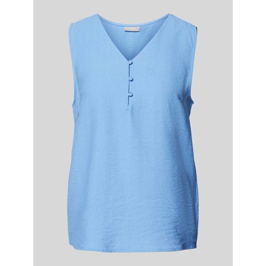 Top bluzkowy z krótką listwą guzikową model ‘Hot’ ze sklepu Peek&Cloppenburg  w kategorii Bluzki damskie - zdjęcie 173329834