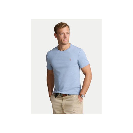 Polo Ralph Lauren T-Shirt 710740727080 Błękitny Slim Fit ze sklepu MODIVO w kategorii T-shirty męskie - zdjęcie 173330393