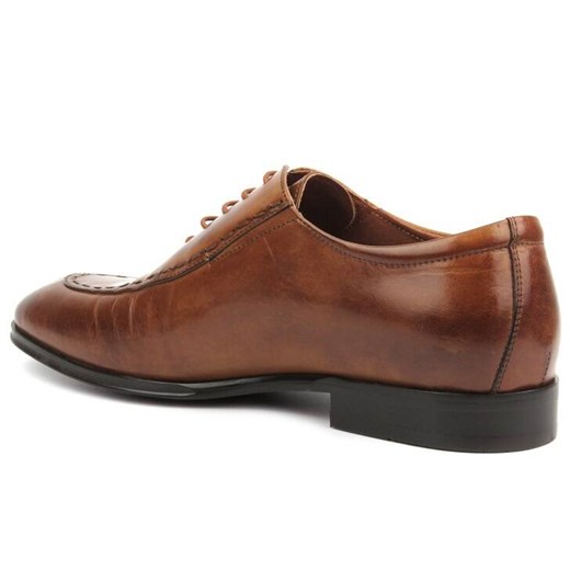 Eleganckie półbuty męskie, brogsy, oksfordy Brooman T127-353-A06, brązowe 40 ulubioneobuwie
