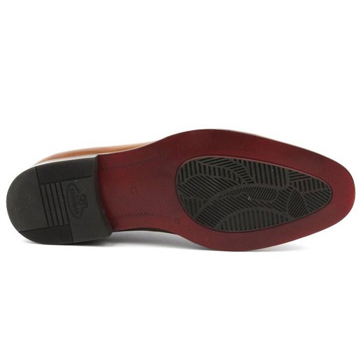 Eleganckie półbuty męskie, brogsy, oksfordy Brooman T127-353-A06, brązowe 45 ulubioneobuwie