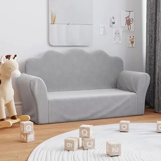 Jasnoszara sofa dziecięca - Gretter 4X Elior One Size promocyjna cena Edinos.pl